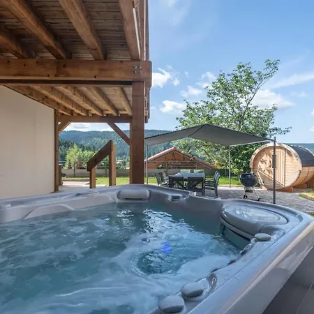 Le Carnotzet Luxury With Covered Hot Tub Panoramic Sauna