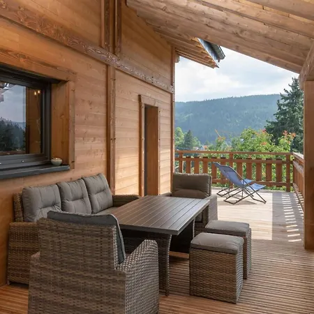 Le Carnotzet Luxury With Covered Hot Tub Panoramic Sauna Chalet Gérardmer