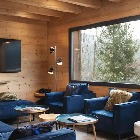 Le Carnotzet Luxury With Covered Hot Tub Panoramic Sauna Chalet Gérardmer