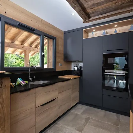 Le Carnotzet Luxury With Covered Hot Tub Panoramic Sauna Chalet