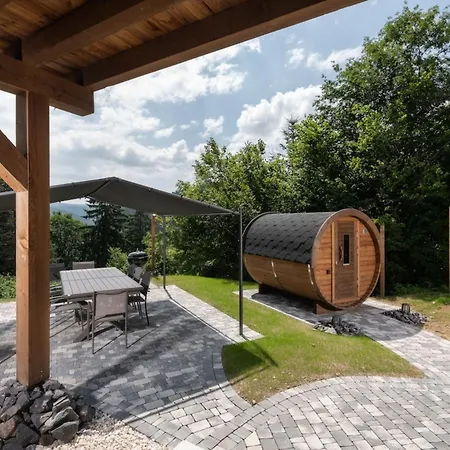 Le Carnotzet Luxury With Covered Hot Tub Panoramic Sauna Chalet